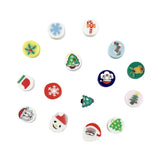 20pcs Christmas Tree Polymer Clay Beads for Handicrafts Bracelets Keychains