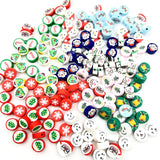 20pcs Christmas Tree Polymer Clay Beads for Handicrafts Bracelets Keychains