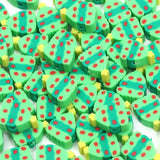 20pcs Christmas Tree Polymer Clay Beads for Handicrafts Bracelets Keychains
