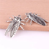 20pcs Cicada Charms DIY Metal Zinc Alloy Charms Animals Pendant 23251