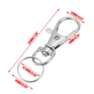 20pcs Key Chain Ring Lobster Clasp Clips Key Hooks for DIY Jewelry Tools