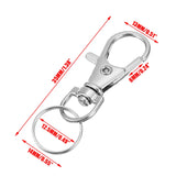 20pcs Key Chain Ring Lobster Clasp Clips Key Hooks for DIY Jewelry Tools