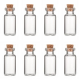20pcs Clear Glass Jar Bead Storage Containers for Jewelry Findings Small Items