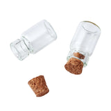 20pcs Clear Glass Jar Bead Storage Containers for Jewelry Findings Small Items