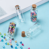 20pcs Clear Glass Jar Bead Storage Containers for Jewelry Findings Small Items