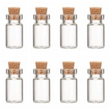 20pcs Clear Glass Jar Bead Storage Containers for Jewelry Findings Small Items
