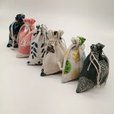 20pcs Cloth Jute Bag Sack Cotton Bag Drawstring Burlap Bag Jewelry Bags Pouch
