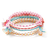 20pcs Colorful Bohemian Cotton Braided Bracelets Woven Multicolor String Cord