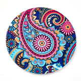 20pcs Colorful Wooden Big Pendants for Jewelry Making, Round Flat 60x2.5mm