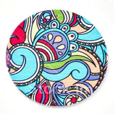 20pcs Colorful Wooden Big Pendants for Jewelry Making, Round Flat 60x2.5mm