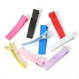 20pcs Fabric Hairpin Base Hair Clip Settings Diy Girls Bow Hairpins Accessories