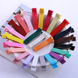 20pcs Fabric Hairpin Base Hair Clip Settings Diy Girls Bow Hairpins Accessories