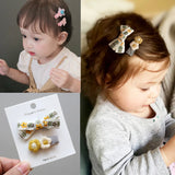 20pcs Fabric Hairpin Base Hair Clip Settings Diy Girls Bow Hairpins Accessories