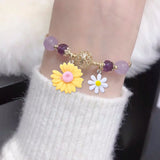 20pcs Flower Pendant Charms Resin Daisy Bead Charms for DIY Crafting
