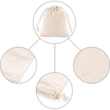 20pcs Cotton Double Drawstring Reusable Muslin Gift Candy Favor Bag