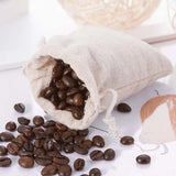 20pcs Cotton Double Drawstring Reusable Muslin Gift Candy Favor Bag