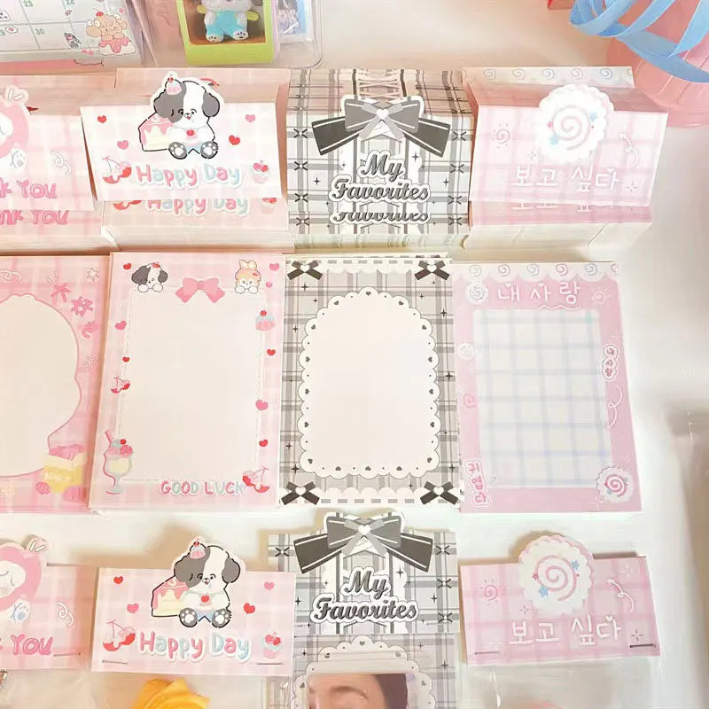 20pcs Cat Claw Bow Cake Packing Card for DIY Jewelry Display Gift Decoration