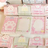 20pcs Cat Claw Bow Cake Packing Card for DIY Jewelry Display Gift Decoration