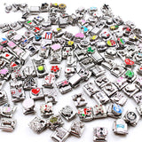20pcs DIY Bracelet Pendant Heart Flower Links Charms 9mm Jewelry