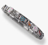 20pcs DIY Bracelet Pendant Heart Flower Links Charms 9mm Jewelry