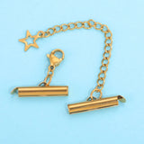 20pcs Stainless Steel Crimp End Beads Slide On Clasp Tubes for Jewelry Making