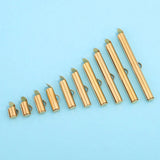 20pcs Stainless Steel Crimp End Beads Slide On Clasp Tubes for Jewelry Making