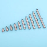 20pcs Stainless Steel Crimp End Beads Slide On Clasp Tubes for Jewelry Making