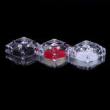 Crystal Portable Transparent Rings Earring Display Box Wedding Jewelry Package