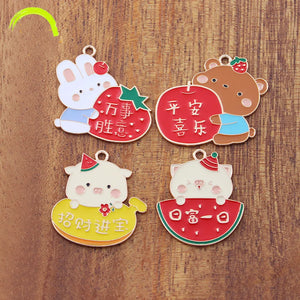 20pcs Animal Cartoon Charm Alloy Metal Charms Pendant For DIY