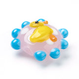 20pcs Duck Flower Bumpy Lampwork Beads for DIY Jewelry Making