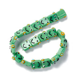 20pcs Robot Head Lampwork Glass Beads for DIY Jewelry Making