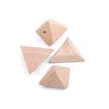 20pcs Wood Triangle Beads for Jewelry Making Findings Material