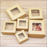 20pcs DIY Marbling Candy Boxes w/ Window - Wedding Party Supplies