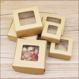 20pcs DIY Marbling Candy Boxes w/ Window - Wedding Party Supplies