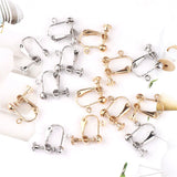20pcs Pure Copper Large Screw Ear Clips without Pierced Head Screws