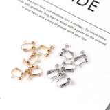20pcs Pure Copper Large Screw Ear Clips without Pierced Head Screws