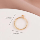 20pcs DIY Earrings & Accessories w/ Hollow Circle, Retention 1yr