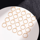 20pcs DIY Earrings & Accessories w/ Hollow Circle, Retention 1yr