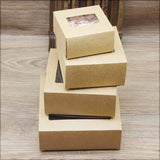 20pcs DIY paper box with window Gift box Packaging For Wedding home party