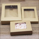 20pcs DIY paper box with window Gift box Packaging For Wedding home party