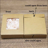 20pcs DIY paper box with window Gift box Packaging For Wedding home party