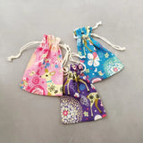 20pcs Deer Christmas Cotton Packaging Bag Drawstring Gift Bag Tote Bags