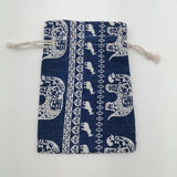 20pcs Deer Christmas Cotton Packaging Bag Drawstring Gift Bag Tote Bags