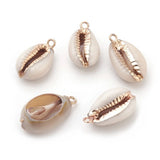 20pcs Cowrie Shell Pendants for Bracelet Necklace DIY Crafts, 1.8mm Hole