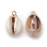 20pcs Cowrie Shell Pendants for Bracelet Necklace DIY Crafts, 1.8mm Hole