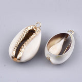 20pcs Cowrie Shell Pendants for Bracelet Necklace DIY Crafts, 1.8mm Hole