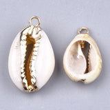 20pcs Cowrie Shell Pendants for Bracelet Necklace DIY Crafts, 1.8mm Hole