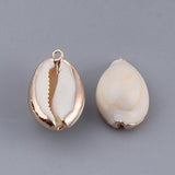 20pcs Cowrie Shell Pendants for Bracelet Necklace DIY Crafts, 1.8mm Hole