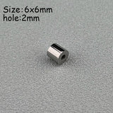 20pcs Engravable Circle Bead Stainless Steel Beads 2mm Hole Different Sizes