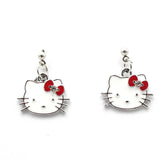 Enamel Pink Cat Charms for DIY Jewelry Making